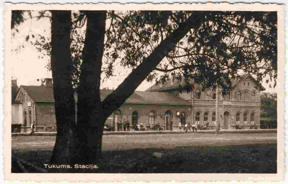 Railway station Tukums I, 1920s