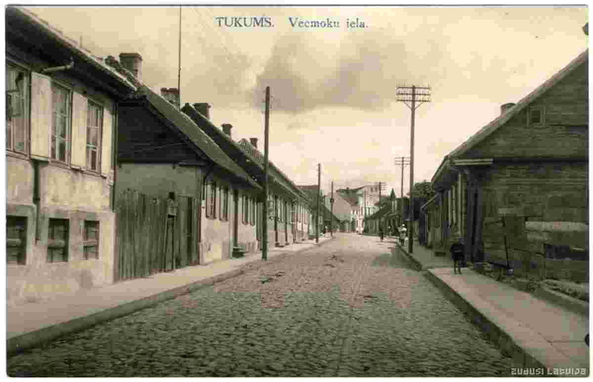 Tukums. Vecmoku street, 1930s