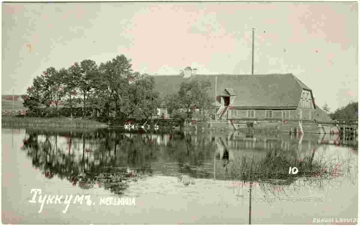 Tukums. Water mill, 1910s