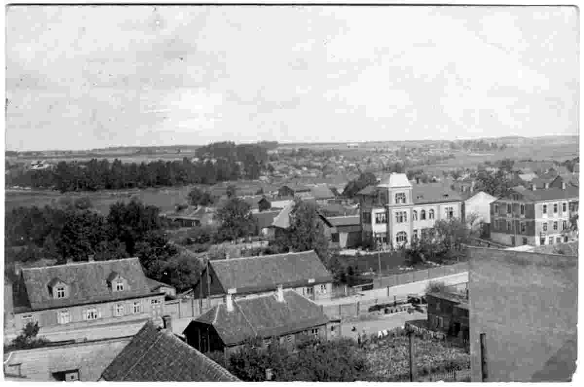 Valka. Panorama of city, 1914