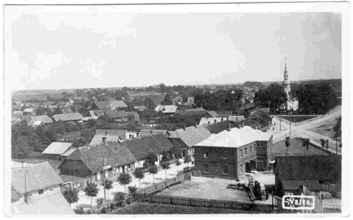 Valka. Panorama of city, 1925