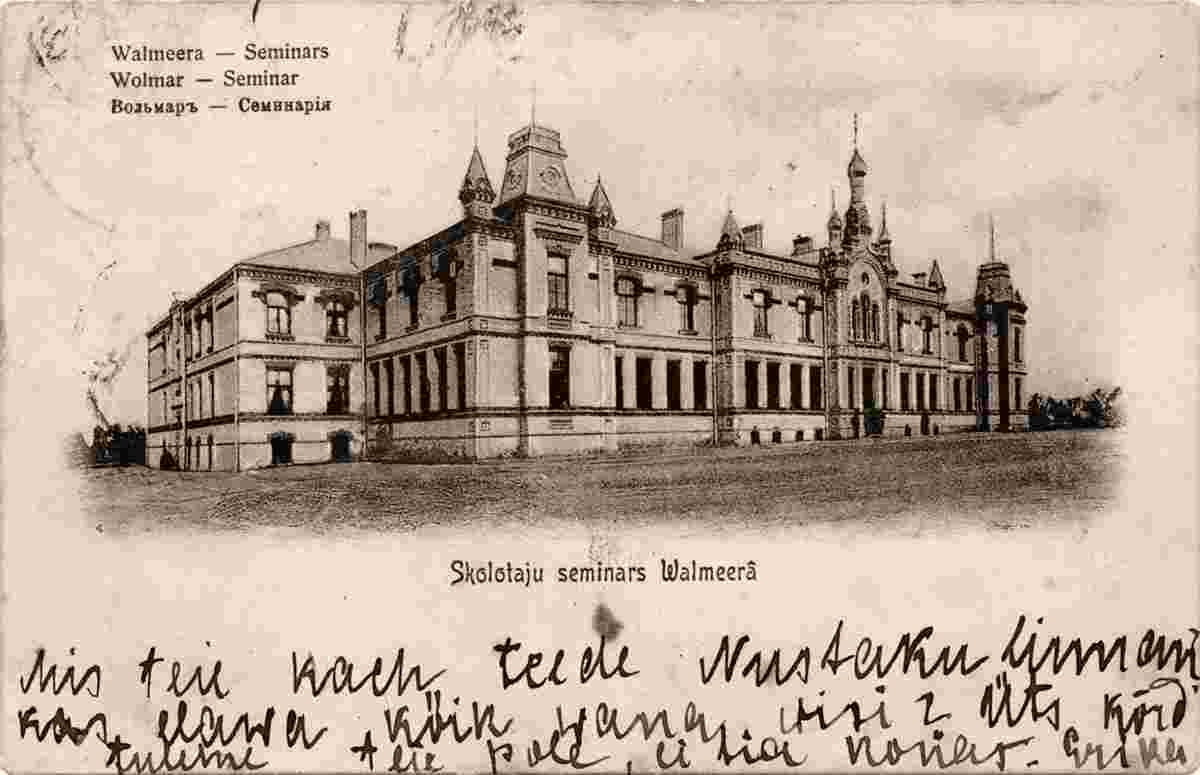Valmiera. Teacher seminary, 1910