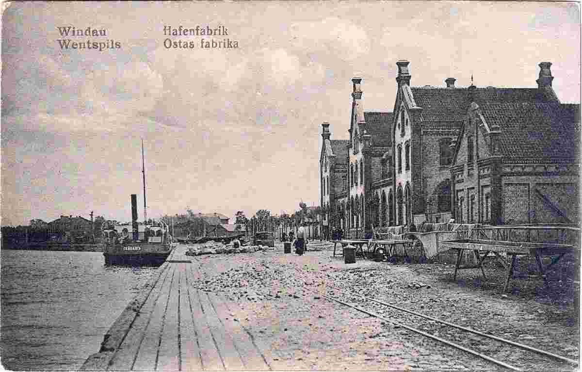 Ventspils. Port Factory, 1917