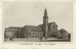 Luxembourg City. Central Railway Station, 1913
