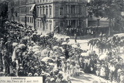 Luxembourg City. Flower Festival of August 9, 1908