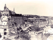 Luxembourg City. Fortress of Luxembourg prior to demolition in 1867