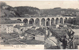 Luxembourg City. Pfaffen Valley - Northern Viaduct