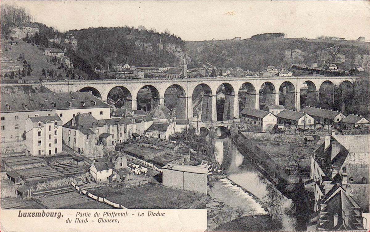 Luxembourg City. Pfaffen Valley - Northern Viaduct