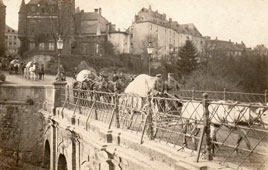 Luxembourg City. The retreat of the Germans, 1918