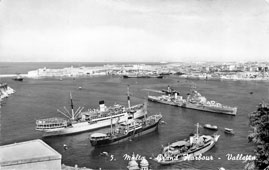 Valletta. Grand Harbour, 1958