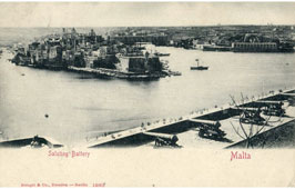 Valletta. Saluting Battery, 1902