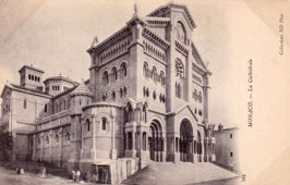 Monaco city. Cathedral, circa 1900s