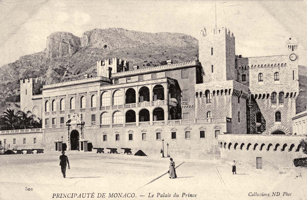 Monaco city. Prince's Palace, circa 1900s