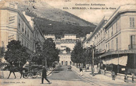 Monaco city. Station Avenue, 1905