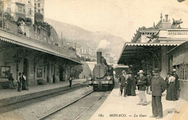 Monaco city. Train Station