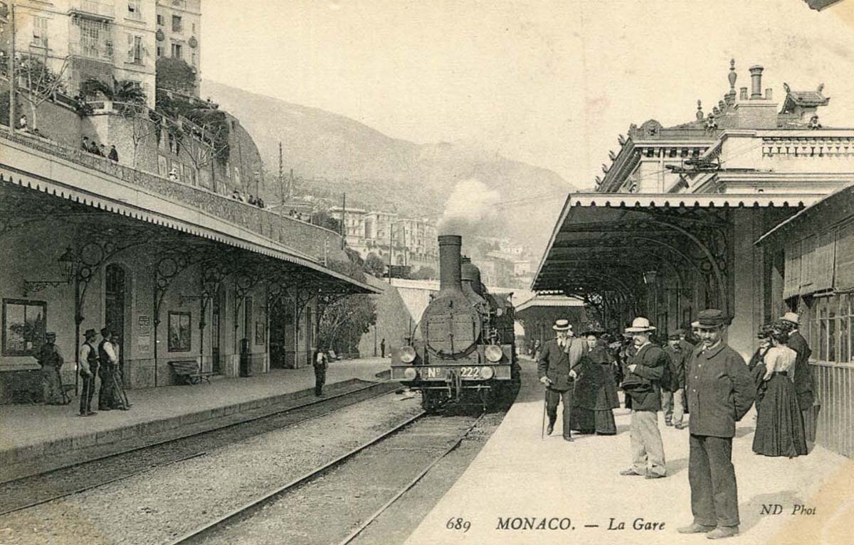 Monaco city. Train Station