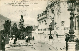 Monte Carlo. Ascent from Train Station to Casino entrance, 1908