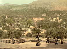 Monte Carlo. Monte Carlo Casino, the Gardens, circa 1890