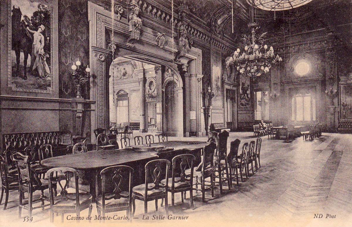 Monte Carlo Casino, Hall Garnier, circa 1900s