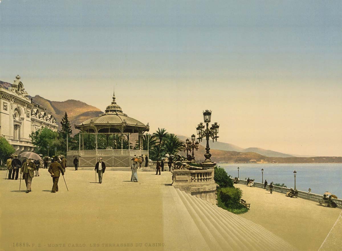 Monte Carlo Casino entrance, the Terraces, circa 1890