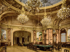 Monte Carlo. New gambling room in Casino, circa 1890