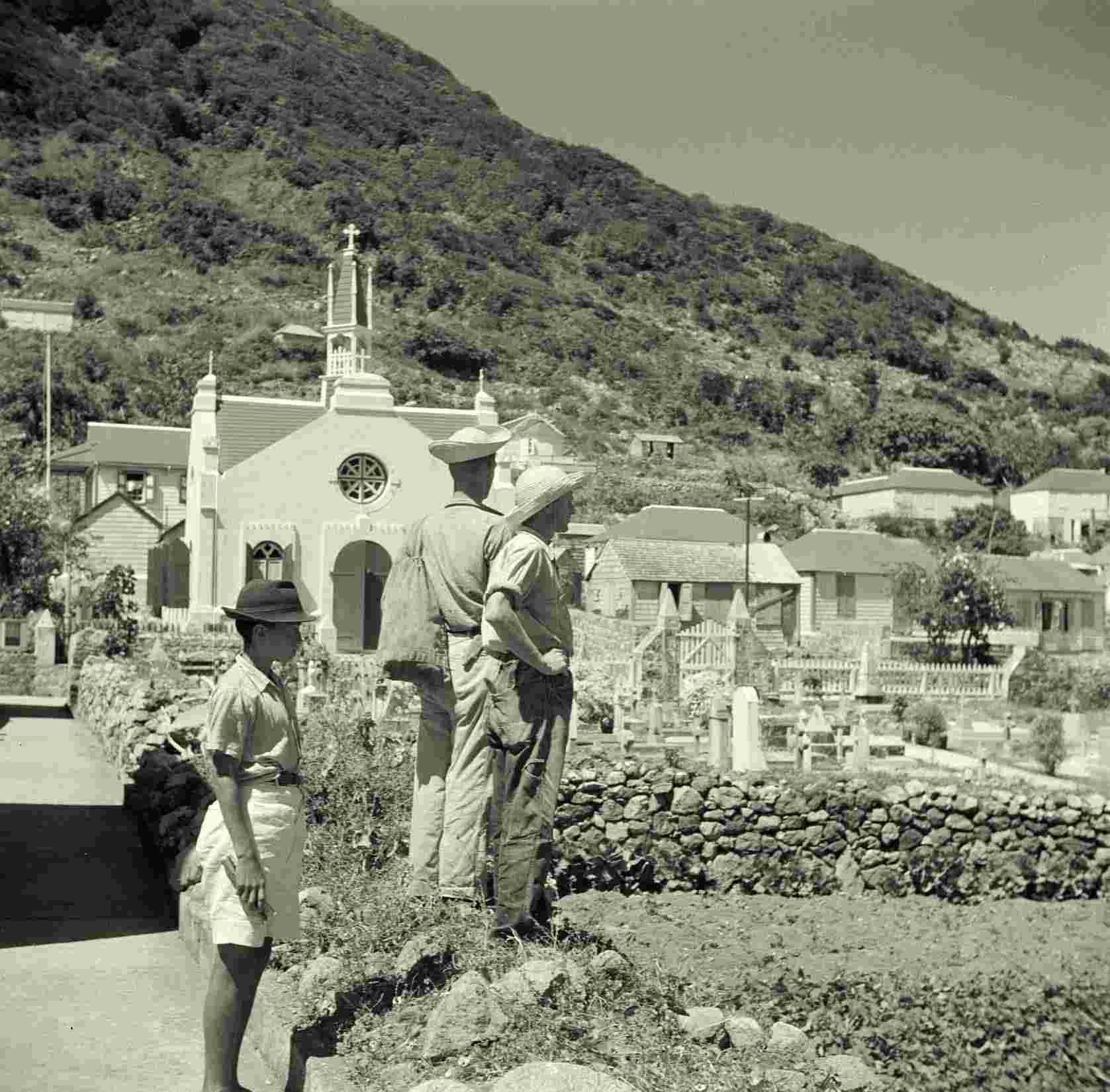 Windwardside. Cemetery, 1947