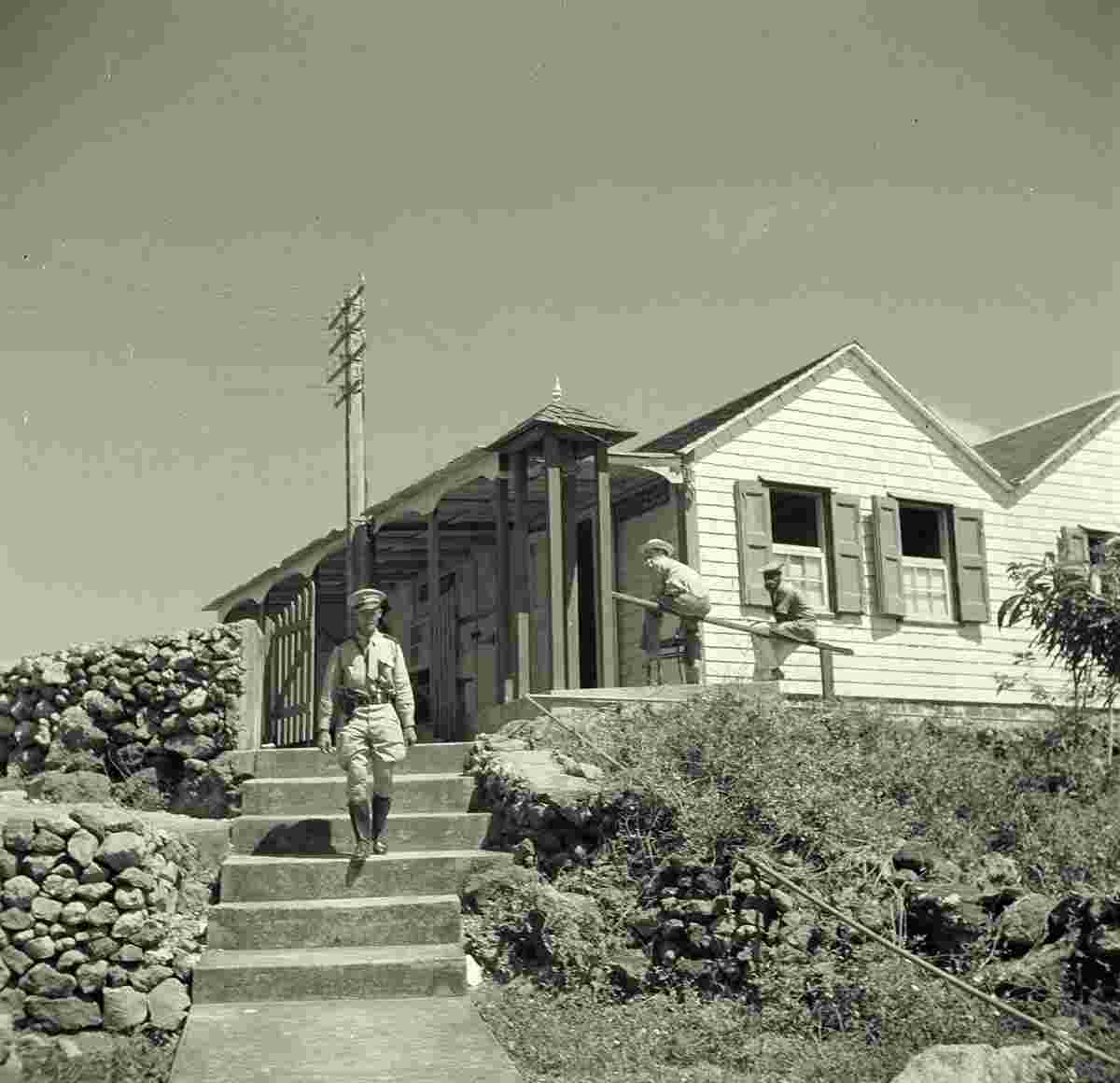 Windwardside. Police station, 1947