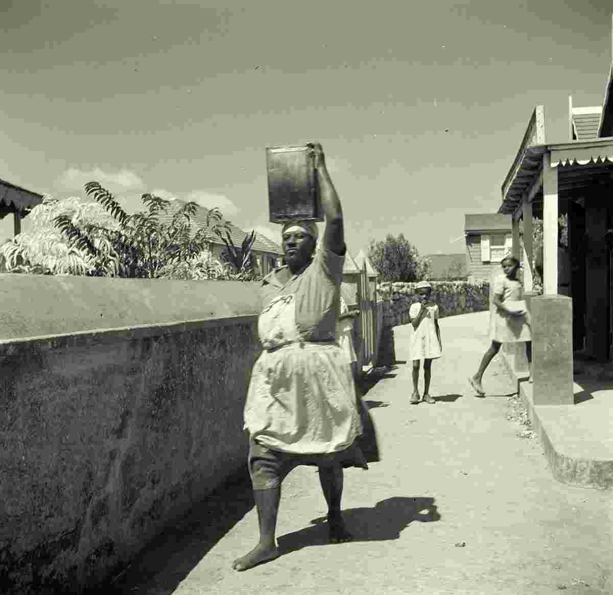 Windwardside. Woman in a street, 1947