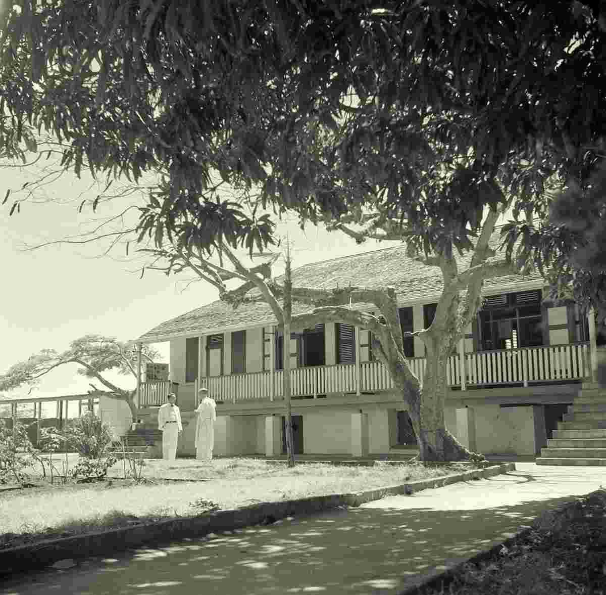Oranjestad. Lieutenant Governor's office in Fort Oranje, 1947