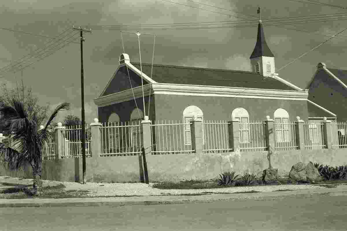 Oranjestad. Protestant church, 1966