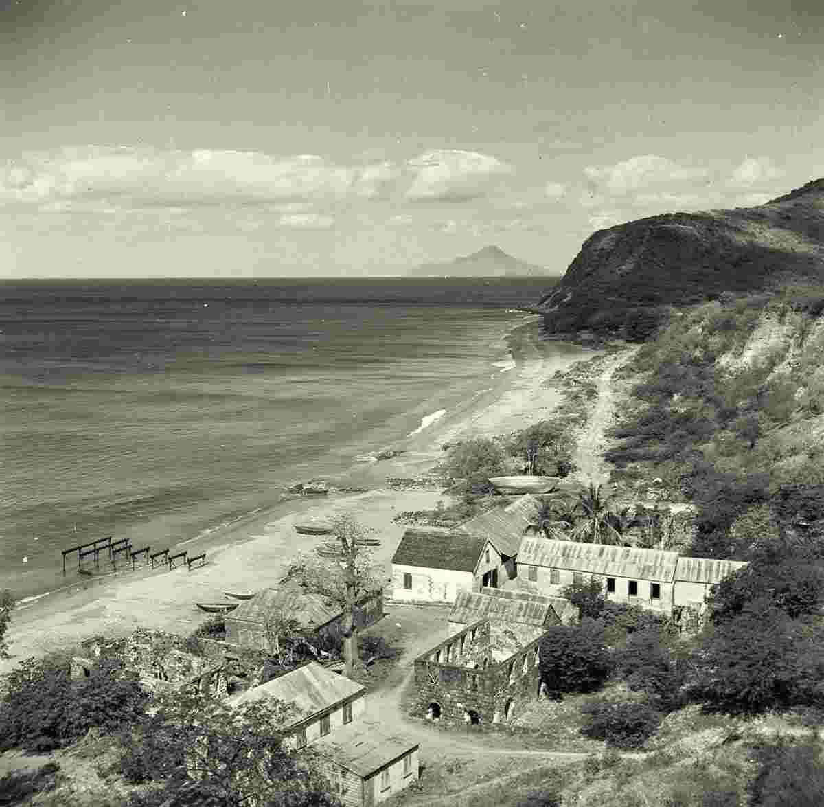Oranjestad. View to town, 1947