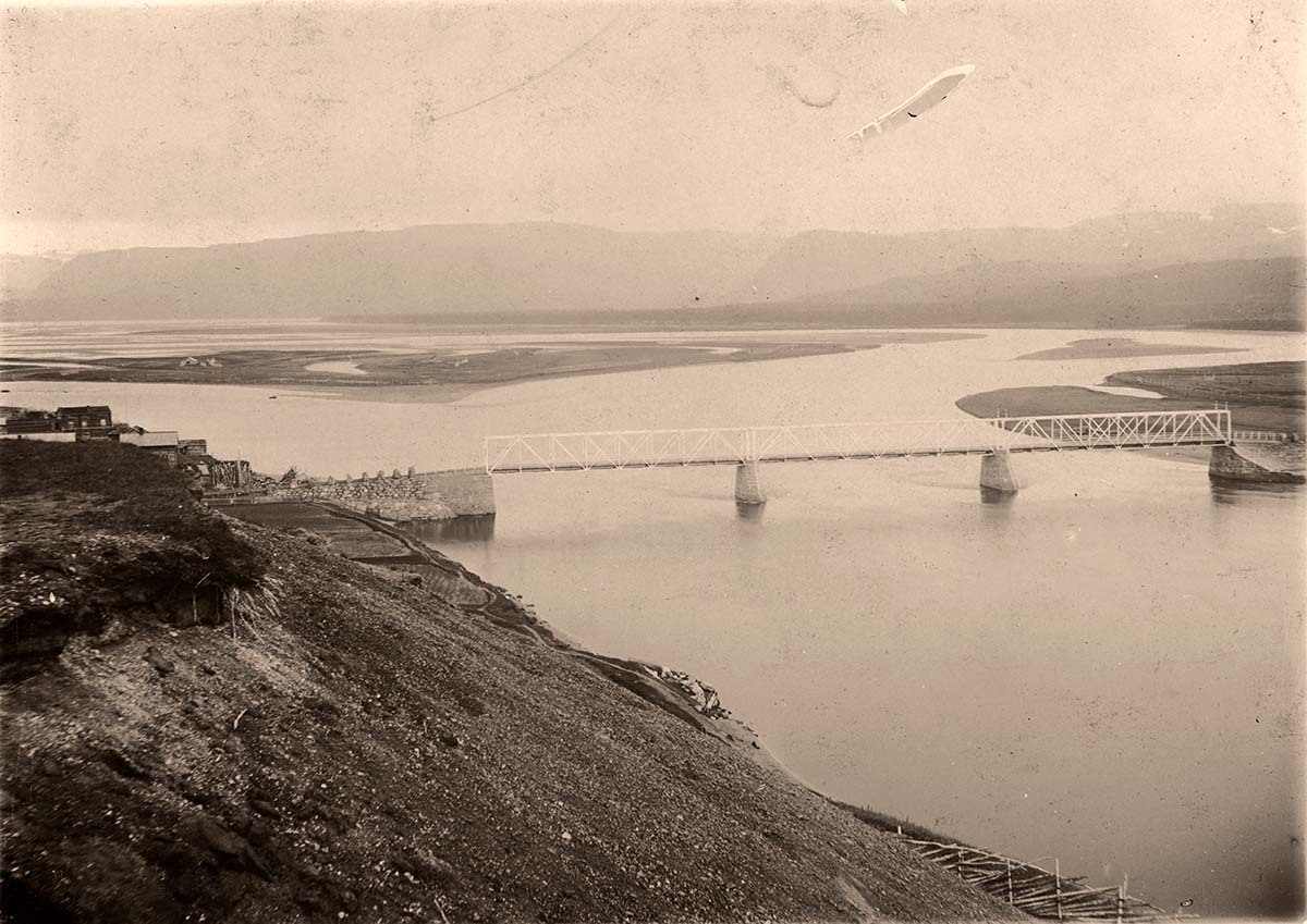 Alta. Alten bro - Most Northern Iron Bridge in World's, 1909