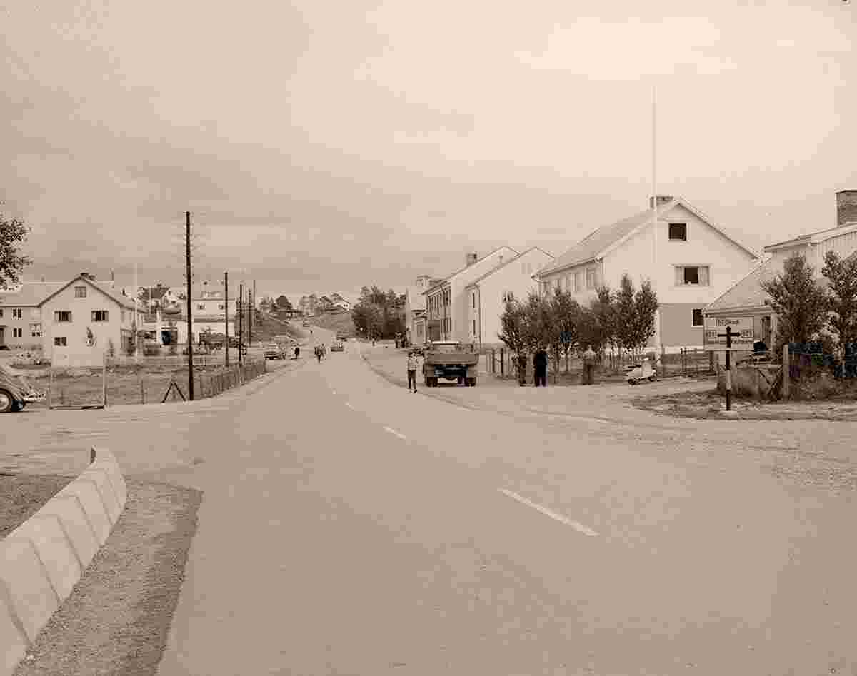 Alta. Panorama of the city street, 1960
