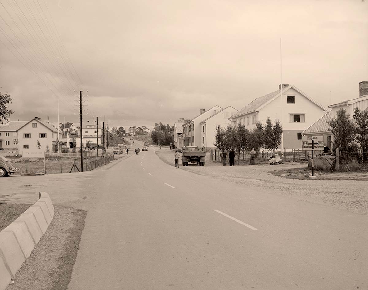Alta. Panorama of the city street, 1960