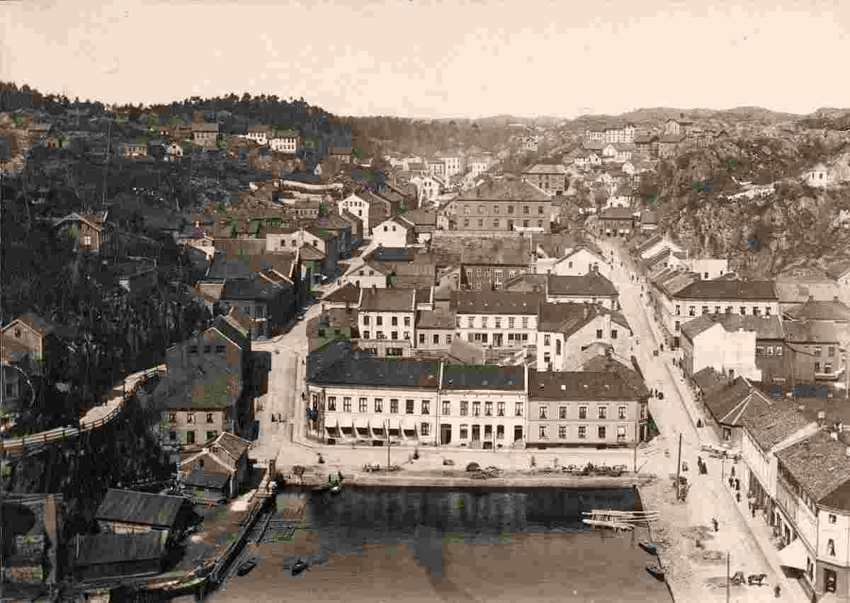Arendal. Panoramic view of city