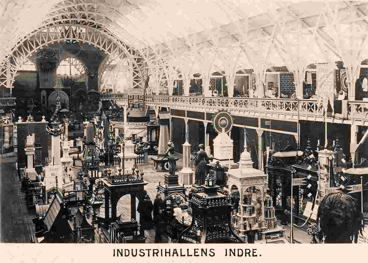 Bergen. Exhibition 1898, Industry hall, innards