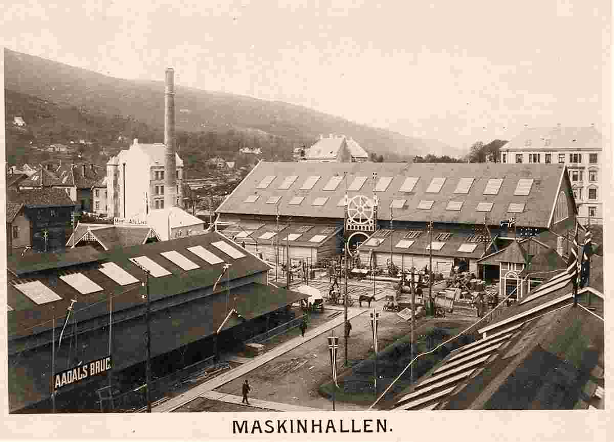 Bergen. Exhibition 1898, Machine hall