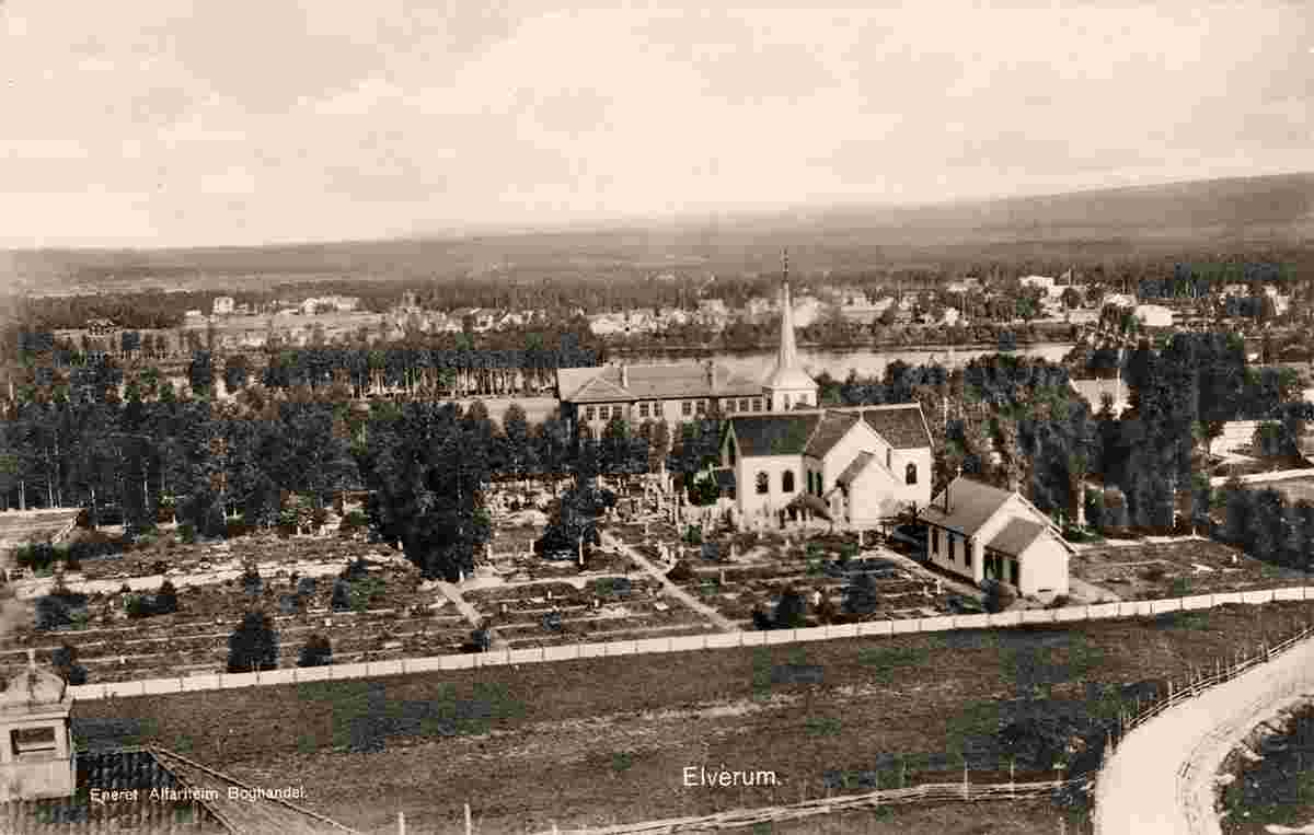 Elverum. Church, between 1920 and 1930