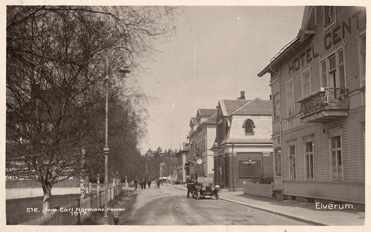 Elverum. Hotel 'Central', 1917