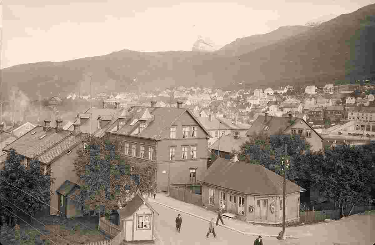 Narvik. Panorama of the city, between 1900 and 1950