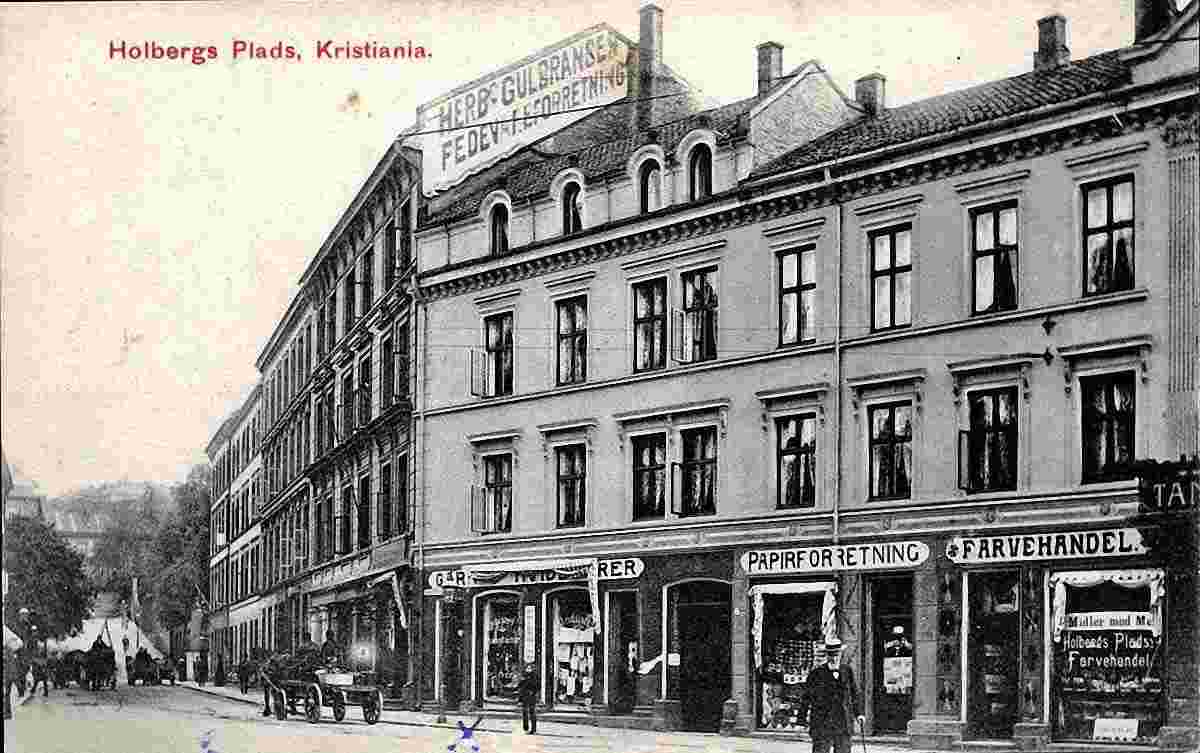 Oslo. Holberg Square, 1911