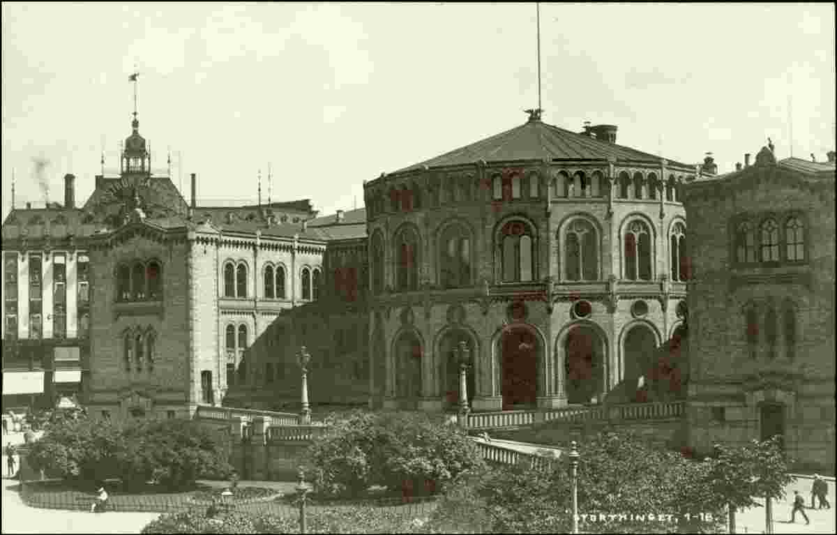 Oslo. Norwegian National Assembly Building - Storting, 1911