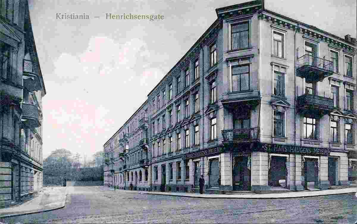 Oslo. St Hans Haugen dairy store on Henrichsens street, 1915