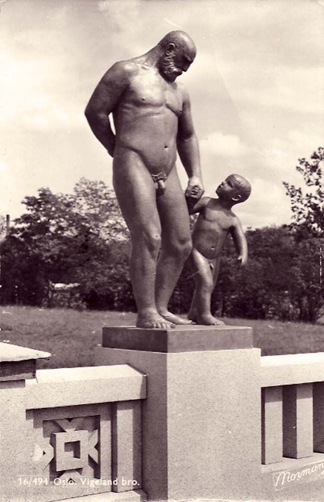 Oslo (Kristiania, Christiania). Vigeland Park - Statue nu