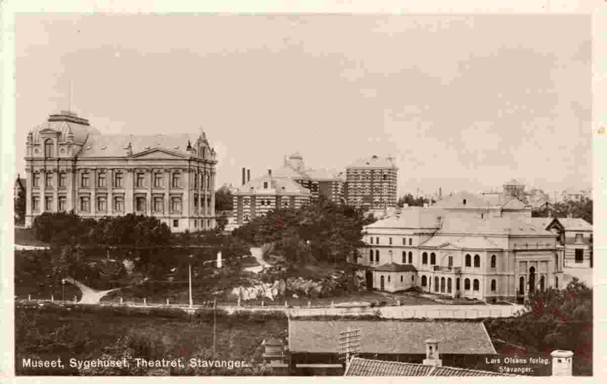 Stavanger. Museum, Hospital, Theater, 1911