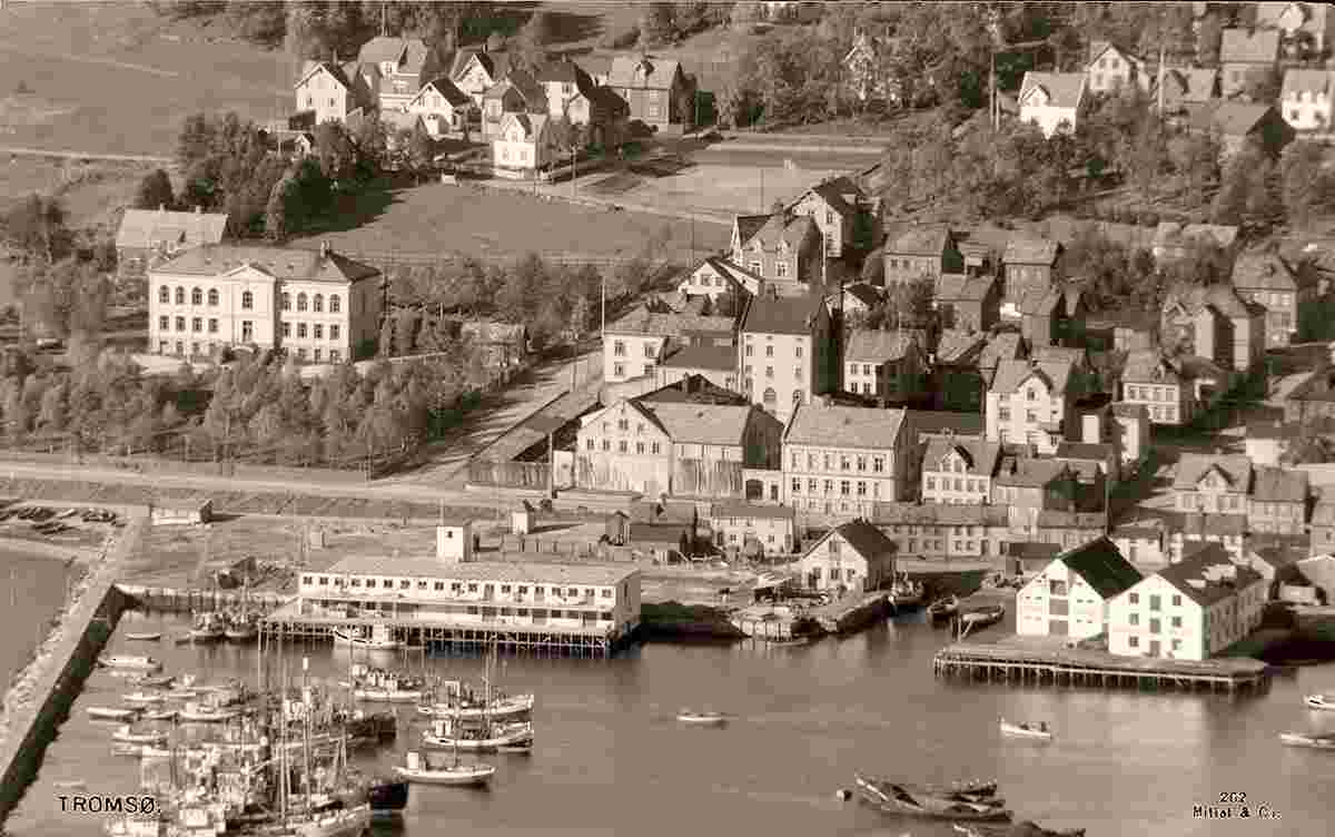 Tromsø. Harbour, between 1900 and 1950