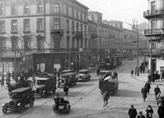 Warsaw. Intersection of Nowy Zjazd Street and Jerozolimskie Avenue, circa 1935