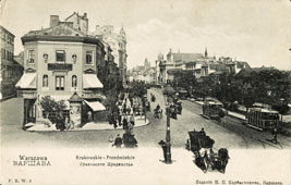 Warsaw. Krakowskie Przedmieście (Kraków suburb) - Royal Avenue, circa 1910