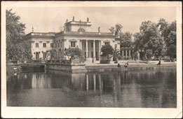 Warsaw. Palace of the King August in Lazienkowski Park, 1957