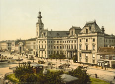 Warsaw. Theater Square, Town Hall, circa 1890